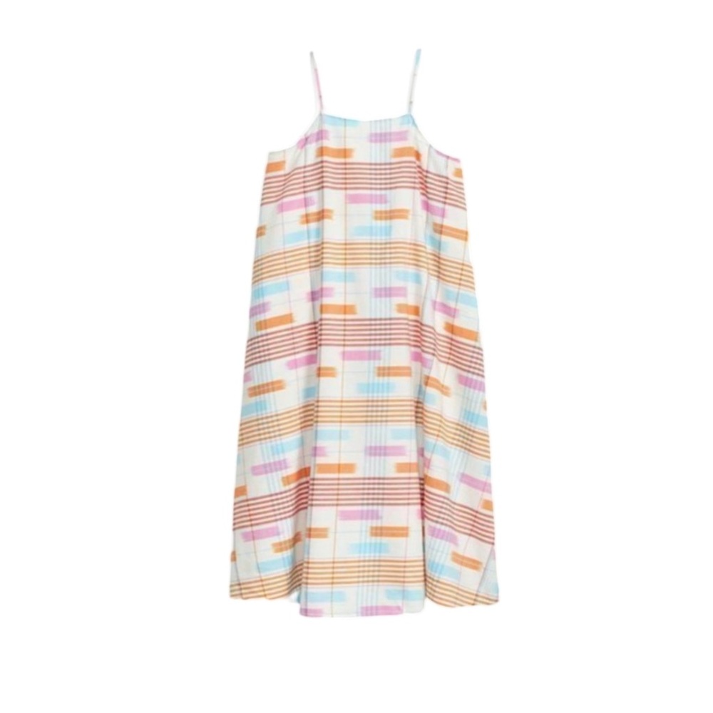 LOFT Lou & Grey Boho Madras Aztec Midi Dress